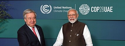 Indický premiér Naréndra Módí a António Guterres na COP28 Foto: MEAphotogallery Flickr