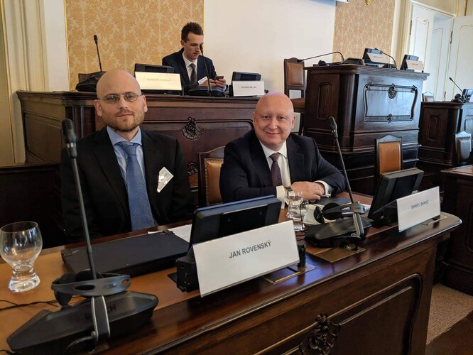 Na klimatické konferenci ke klimatu. Jan Rovenský a Daniel Beneš, generální ředitel ČEZ.