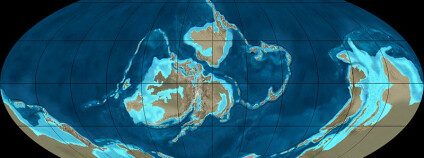 Země v siluru. Grafika: Ron Blakey/Wikimedia commons Země v siluru. Grafika: Ron Blakey/Wikimedia commons