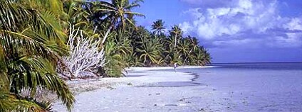 Ostrov Kiribati - Jižní ostrov, Caroline Atoll Foto: Angela K. Kepler/Wikimedia Commons