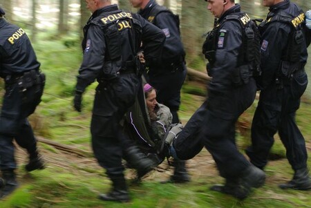 Ilustrační foto z blokády Šumavy