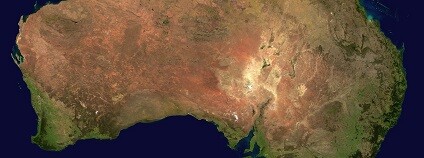 Austrálie mapa Foto: WikiImages pixabay