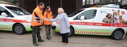 Pražská záchranná stanice získala dva nové odchytové vozy Foto: MHMP