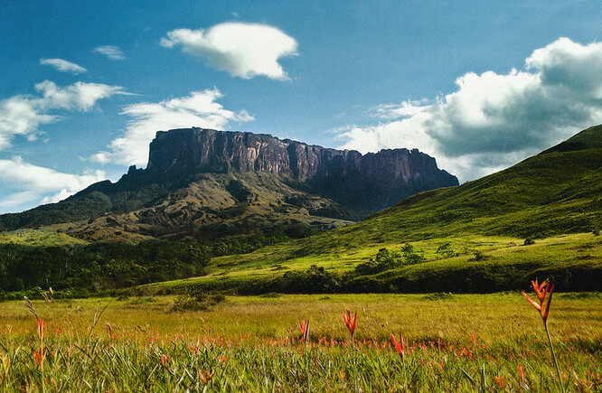 Národní park Canaima je od roku 1994 zapsán na seznamu světového dědictví UNESCO a více než polovinu jeho území tvoří stolové hory tepuy.