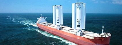 Loď poháněná větrnou energií Foto: Cargill