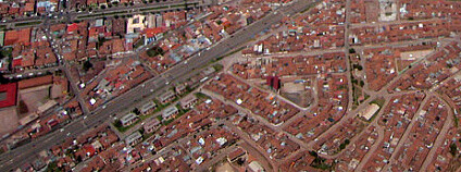 Letecký snímek peruánského města Cuzco. Foto: Entropy1963 / Wikimedia Commons