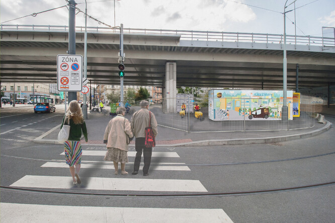 Vizualizace budoucího cyklodepa.