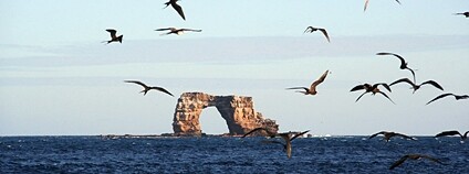 Bývalý Darwinův oblouk na Galapágách Foto: cattan2011 Flickr