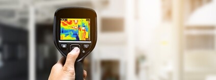 Termokamera zachycující úniky tepla Foto: Depositphotos