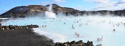 Geotermální lázně Blue Lagoon na Islandu Foto: babetka Depositphotos