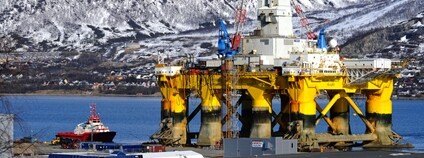 Ropná plošina v Tromso v Norsku Foto: Depositphotos