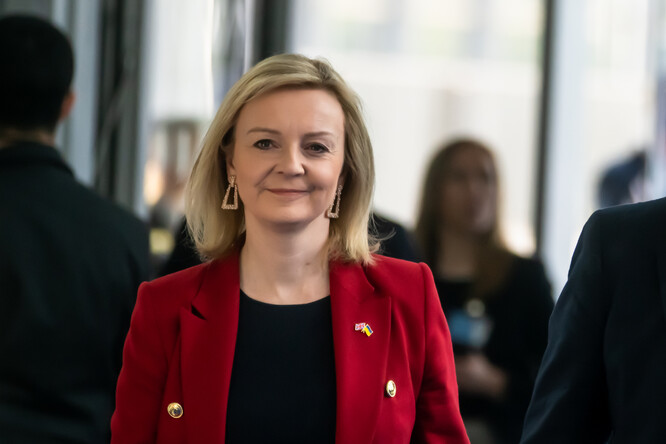 Britská premiérka Liz Truss.