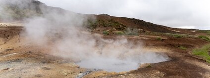 Geotermální oblast na poloostrově Reykjanes na Islandu Foto: Depositphotos