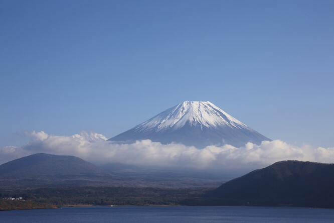 Hora Fudži v Japonsku.