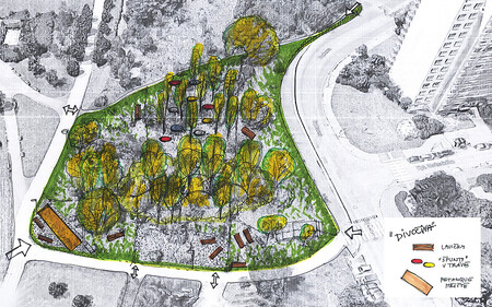 Na pražském Černém Mostě bude u Vybíralovy ulice vedle kulturního centra Plechárna nový park "Divočina" (na obrázku). Na Praze 14 kromě výše zmíněného parku Divočina magistrát buduje rovněž nový rozsáhlý park U Čeňku. Projekt nového přírodního parku pro obyvatele Černého Mostu je starý více než deset let, s budováním magistrát začal v roce 2015.