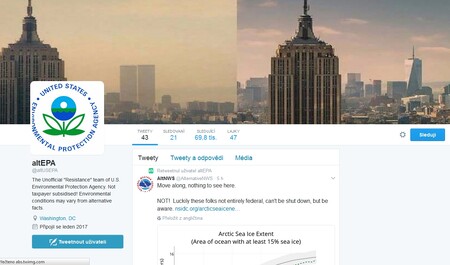 Alternativní twitterový účet americké Agentury ochrany životního prostředí.