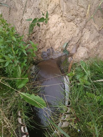 Odtok do výusti Rozdělovského potoka.