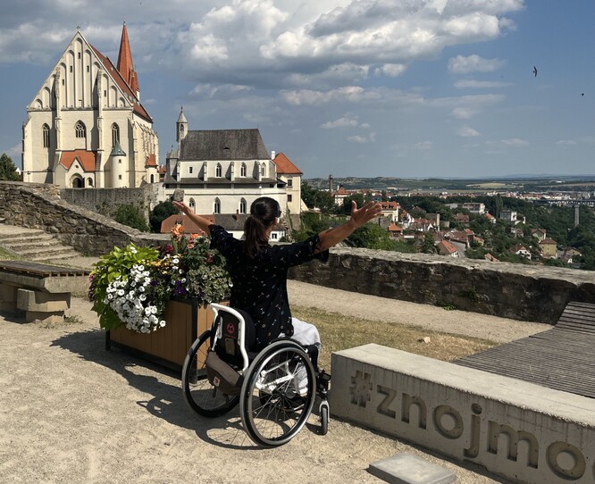 Bezbariérový přístup na vyhlídkové místo ve Znojmě.