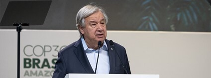 António Guterres na COP30 v Belému Foto: UNclimatechange Flickr