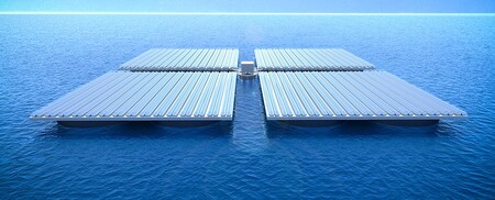 Zařízení pluje uprostřed vodní nádrže, která zadržuje odpad z těžby. Ilustrační fotografie.