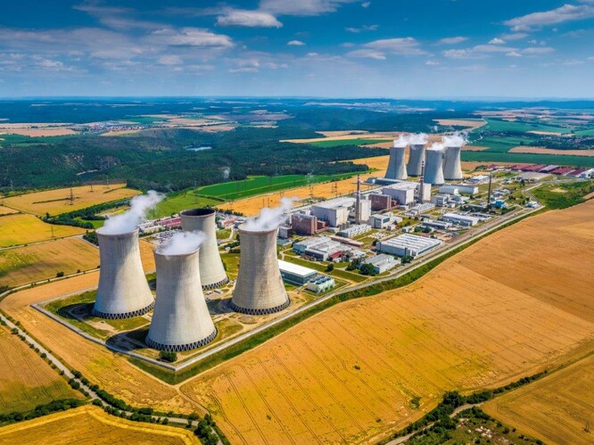 Elektrárna Dukovany.