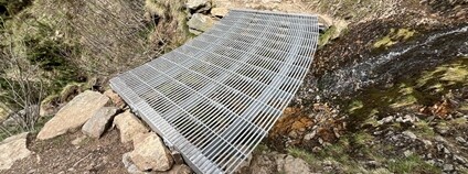 Mostek přes Rudný potok Foto: Michal Prouza Správa KRNAP