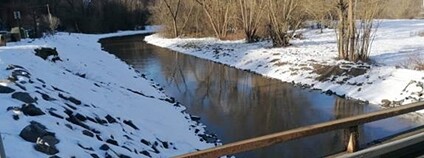 Ústí obnovilo původní koryto Bečvy a vytvořilo tůň Foto: Povodí Moravy