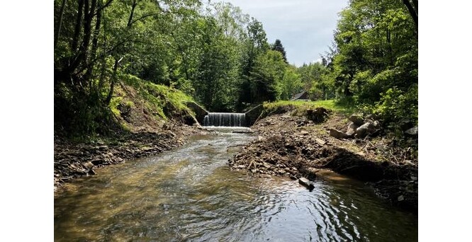 Původní pevný spádový stupeň
