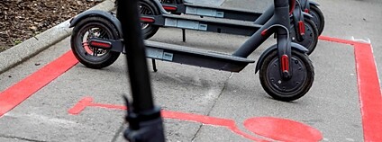 Odstavná místa pro elektrokoloběžky. Foto: Christian Fürthner Stadt Wien