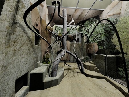 Nový domov pro makaky. Vizualizace