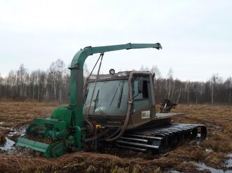 Rolba se ukázala, jako vhodná technika do podmáčeného terénu.