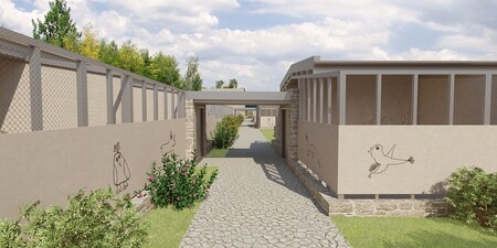 Hlavní město a Lesy hl. m. Prahy chystají komplexní rekonstrukci záchranné stanice pro volně žijící živočichy v Jinonicích. / Na snímku vizualizace nové stanice v Praze v Jinonicích