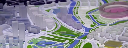 Model olympijského parku královny Alžběty. Foto: Roman Mucha/Ekolist.cz