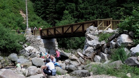 "Touto stavbou jsme vyšli vstříc jak obci Srní, tak hlavně turistům. Víme, že po mostku projdou desetitisíce nohou ročně, projedou tam tisíce kol - prostě má tu svoje místo. Navíc jsme díky tomu zrušili železnou obludu, po které vedly inženýrské sítě přes krásnou řeku Vydru," uvedl ředitel národního parku