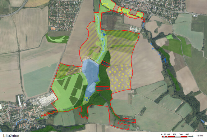 Obnova Lítožnického potoka a zmeandrování části Říčanského potoka pod hrází