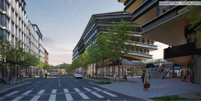 Obr. 8. Ulice Na Florenci v Praze.