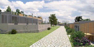 Vizualizace nové stanice v Praze v Jinonicích.