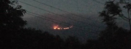 Požár na Kilimandžáru Foto: Tanzania National Parks Twitter.com