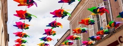 Deštníky v ulici Foto: Město Olomouc