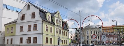 Liberec, dům U Zeleného stromu Foto: encsere Wikimedia Commons