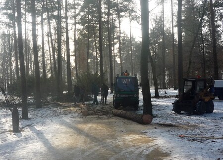Technika se dostane do lesoparku snadněji díky novým širokým cestám.