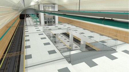 V Praze je 57 stanic metra a jak říká ředitel DPP Martin Dvořák, dalších pět postavíme za čtyři roky „s vypětím všech sil“. Rychlejší výstavbě prý brání papírování. Na fotografii vizualizace budoucí stanice metra A Petřiny.