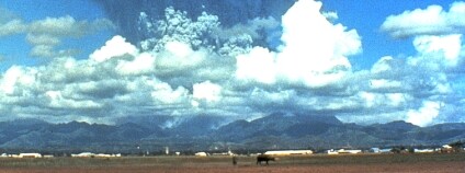 Výbuch sopky Pinatubu. Foto: U.S. Geological Survey