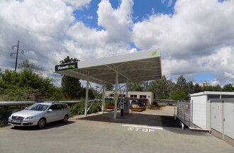 Stanice CNG v Pardubicích.