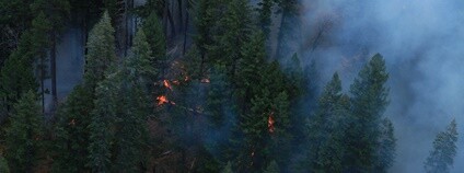 Lesní požár v Kalifornii v roce 2018 Foto: California National Guard Flickr