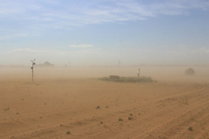 Prachová bouře Tvrdonice