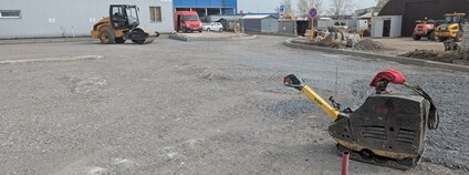 Druhé škvárové parkoviště v ZEVO Malešice Foto: Pražské služby