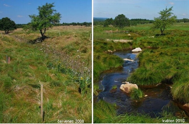 Obr. 6. Revitalizace Černého potoka v Pošumaví.