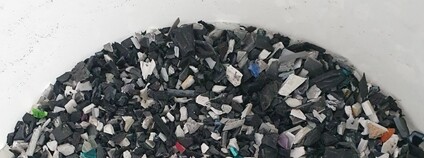 Rozdrcené tonery. Foto: Národní centrum kompetence BIOCIRKL