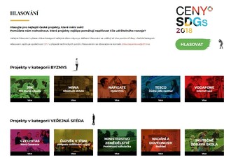 Finalisté o ceny SDGs 2018.